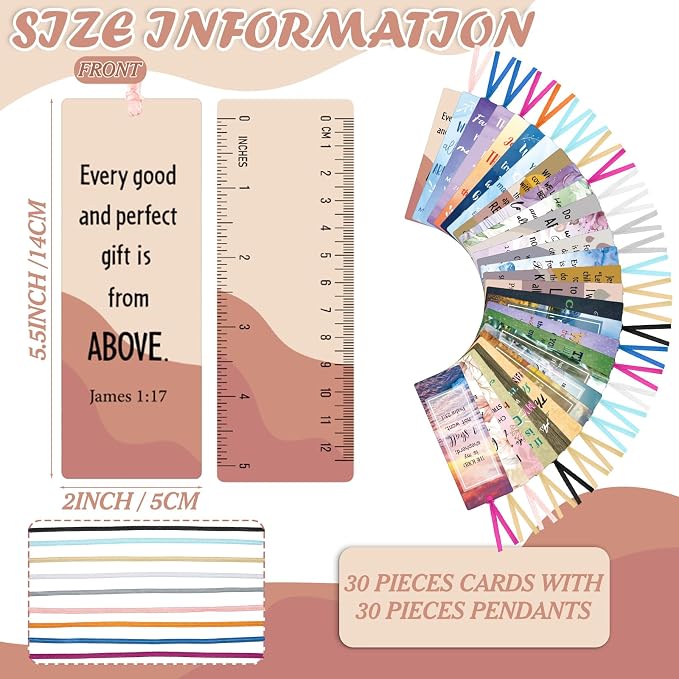 Chinco 120 Pack Christian Bookmarks Bible Verse Bookmarks with Scripture Religious Inspirational Quotes Bible Cards Easter Sunday School Gifts Church Supplies(Mixed Style)