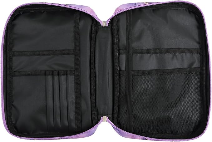 Bible Cover Carrying Book Case Church Bag Bible Protective with Handleand Zippered Back Pocket, Gift for Girls Women Mother Men Women Father Kids(Marple Purple)