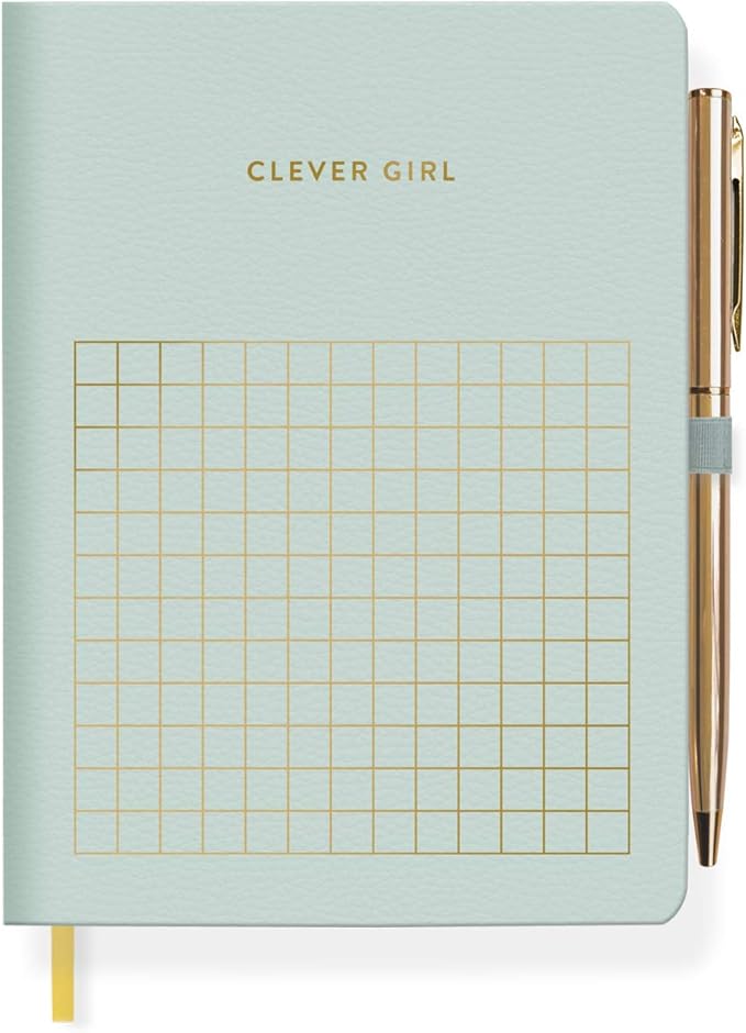Fringe Vegan Leather Journal with Slim Pen, 192 Lined Pages, 4.5 x 6.5 Inches, Clever (JPS063)