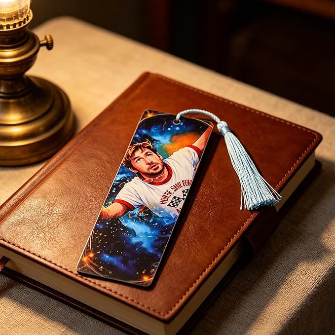 Project Hail Mary Inspired Bookmarks - 3PCS Acrylic Page Markers with Tassels, Grace & Rocky Jazz Hands Fan Art Book Accessories for Sci-Fi Novel Fans & Readers (3PCS Project)