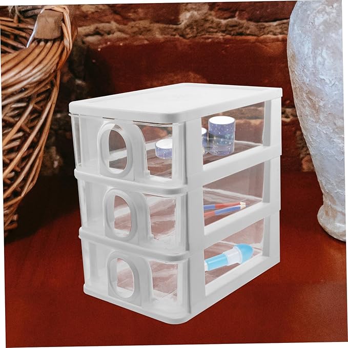 DECHOUS Drawer Type Desk Organizer Storage Box for Office Multi-Functional Desktop Storage Drawers for Stationery and Supplies