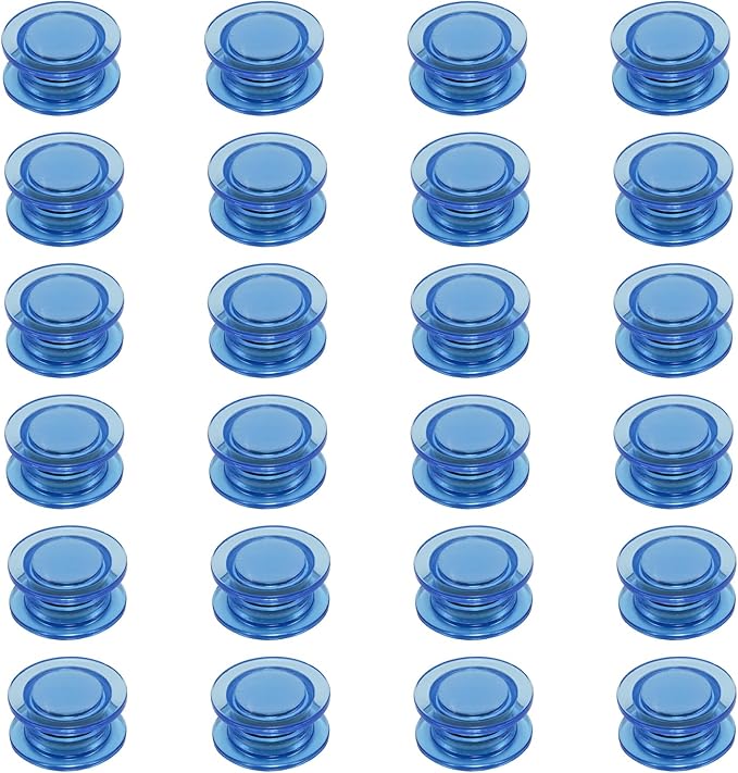 48 Pcs Blue Round Magnets for Whiteboard,Round Small Magnets for School,Office,Home (1.2 Inch)