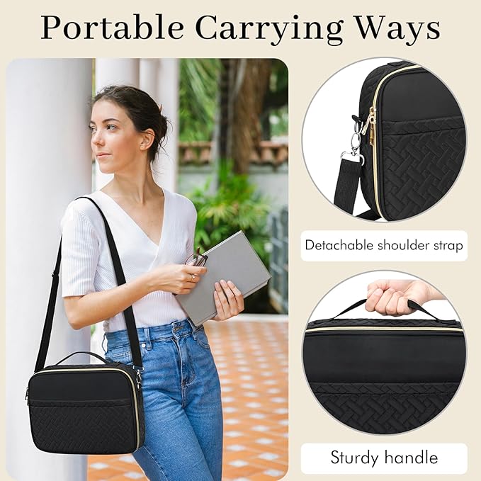 Dofilachy Bible Covers for Women - Stylish Bible Case for Women - Large Bible Cover with Durable Handle - Carrying Case for Girls Boys Kids with Metal Zipper - Bible Bag Journal Case