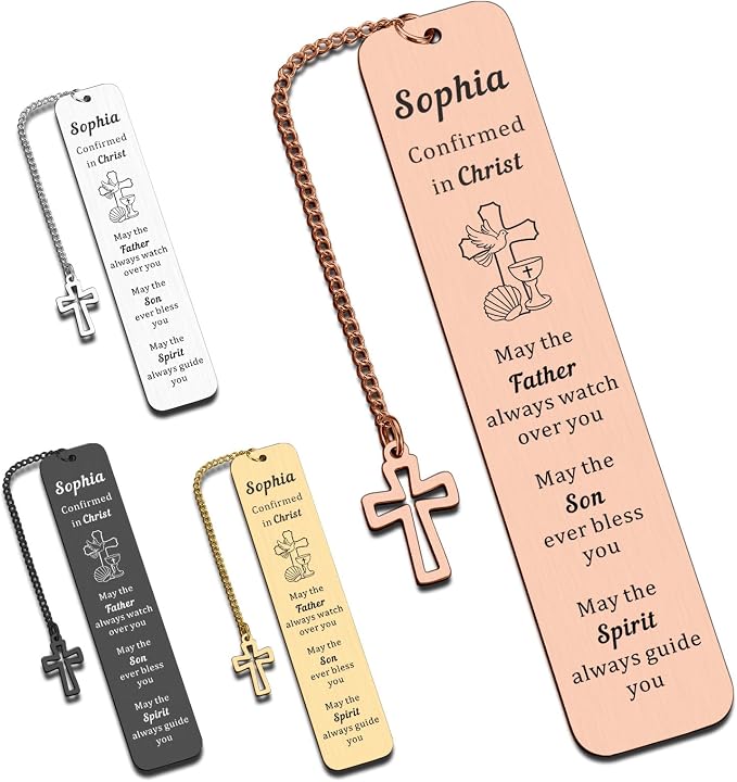 Personalized Bible Bookmarks - Custom Name Inspirational Christian Bible Religious Bookmarks Gifts for Women Men Book Lovers (Style-11)