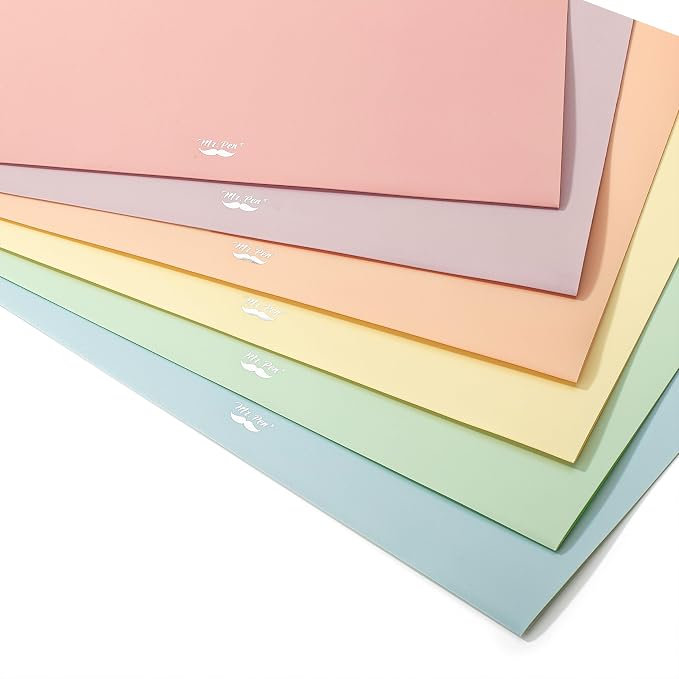 Mr. Pen- File Folders, 1/3 Cut Tab, 6 Pack, Morandi Colors, Letter Size, Colored File Folders, Letter File Folders