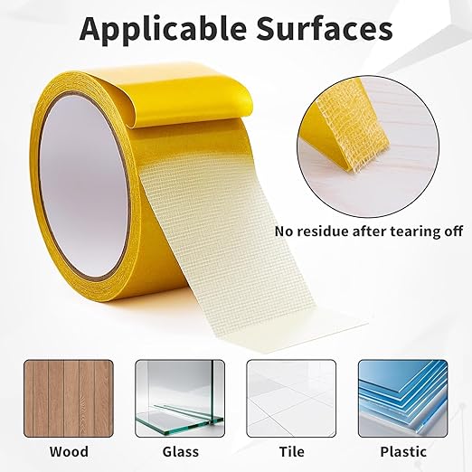Maine 0.8 inch Wide Fabric Tape, Multi-Functional Double-Sided Tape, Ultra-high Strength Adhesive Tape for Wholesale Purchase (100, 32.8ft)