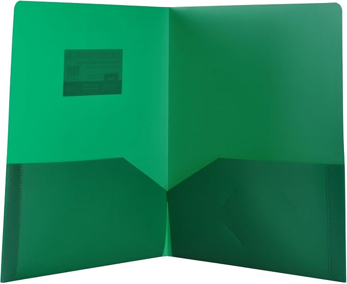 Filexec Products 2 Pocket Folder, Heavy Duty, Opaque, Assorted, Pack of 6 (50483-3132)