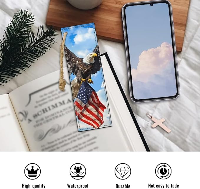 Bookmarks for Men Boy, Eagle Book Marks for Adults Kids Funny Bookmark for Women Men Book Lovers Bookmarks Aesthetic