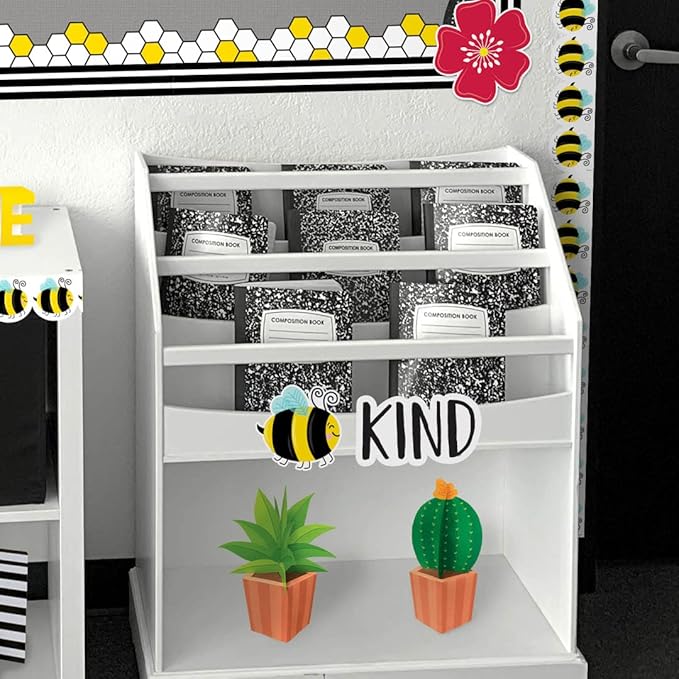 CTP Bees 6" Cut-Outs Learning Décor Accents for Classroom (Creative Teaching Press 10625)