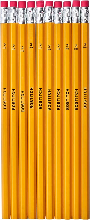 Bostitch Premium #2 Pencils, Premium Wood, Unsharpened, HB Graphite, 20-Count
