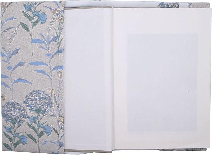 BLBMH 6x9 Bible Book Cover for Women, Non-Stretch Fabric Protector for Paperback, Soft Cloth Sleeve with Bookmark for Journals Notebooks | Privacy Reading Gift - Dandelions Blue