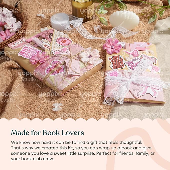 YOPPIX 6 Set Blind Date with Book Gift Bulk, About Spicy Theme Blind Book Date Gifts for Book Lover Readers Bookish Librarian Booklovers Club (NO Books Including)