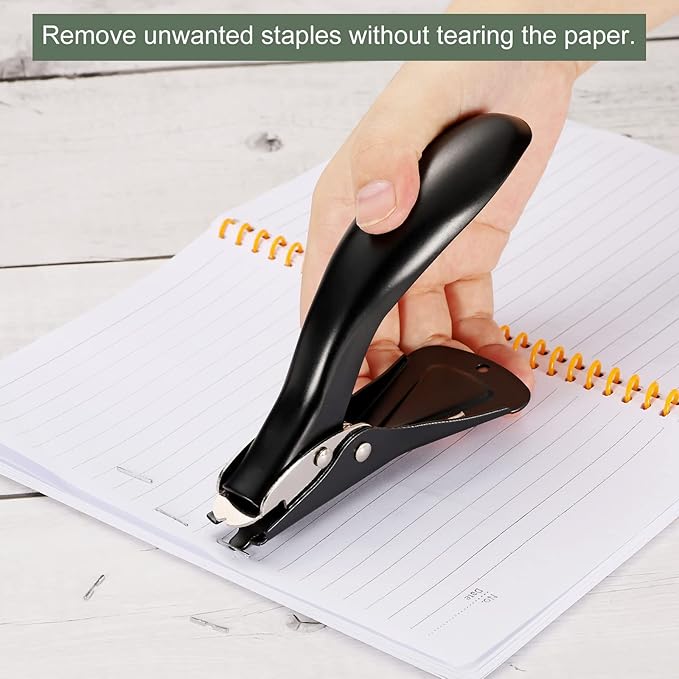 YOKIVE 2 Pcs Staple Remover, Heavy-Hand Puller | Staples Removal Great for Company Home Furniture Desktop (Black)