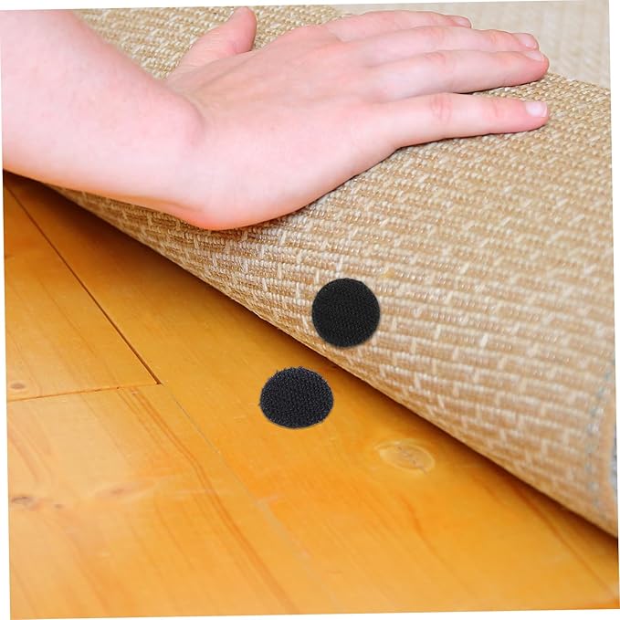 MAGICLULU 20pcs Adhesive Hook and Fasteners for Strong Self-Sticky Circles for Organizing Hanging Tools and Wall Decor Multi- Compatibility and Easy Installation