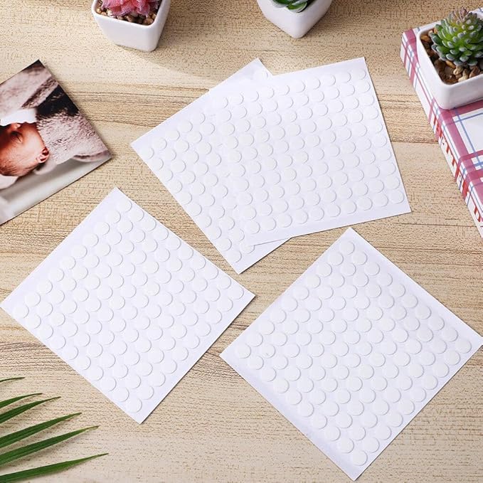 STOBOK 800pcs Double-Sided Adhesive Dots Removable Wall Adhesive for Sound Panels and Traceless Tape for Various Including