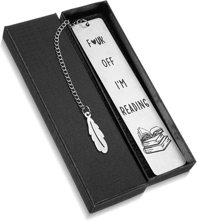 Metal Funny Bookmarks for Women Book Lover Gifts Cute Book Marker for Reading Best Friend Birthday Gifts for Women Friendship Christmas Books Club Gift Books Accessories for Bookworm Coworker