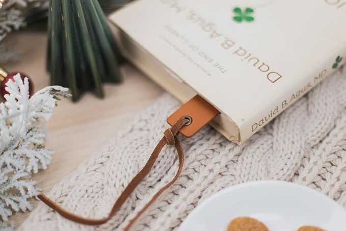 Engraved Leather Bookmark - to Many More Chapters Together, Book Club Reading Page Marker, Gift for Book Lover Nerd Bookworm Wife Girlfriend Fiance Third Year Wedding Anniversary Engagement