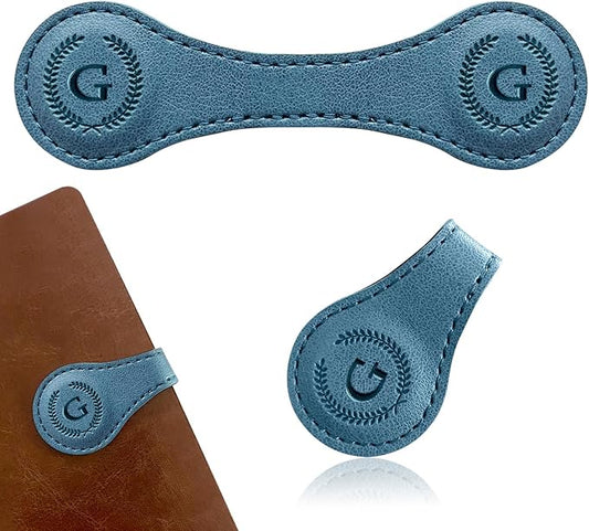 Handmade Personalized Leather Magnetic Bookmark - Custom Initial Letter Design with 26 Alphabet Choices - Durable Bookmark for Readers, Book Lovers, Women & Kids