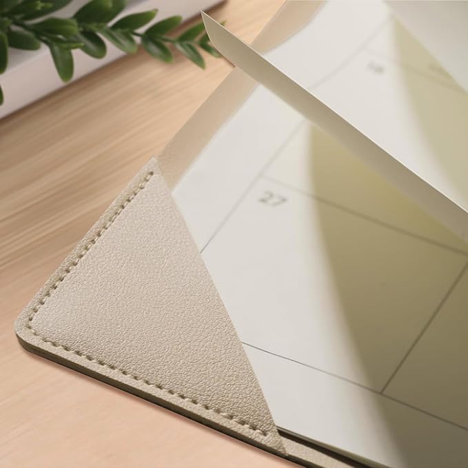 Desk Calendar 2026-2027 with Desktop Mat – 18-Month Desktop Calendar from Jan 2026–Jun 2027, for Office, School & Home Use – Large Teacher Desk Calendar 22x17 (Apricot)