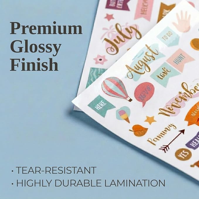 Aesthetic Monthly Planner Stickers - 1100+ Beautiful Design Accessories Enhance and Streamline Your Planner, Journal and Calendar
