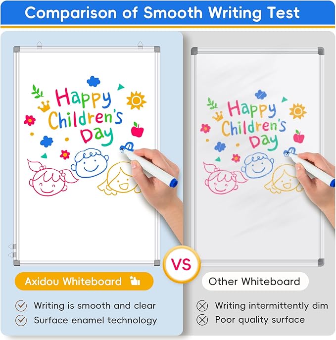 Magnetic Whiteboard, 36x48 Inch, Large Wall Mounted Dry Erase Board, White Board with Aluminum Frame for Home Office Classroom