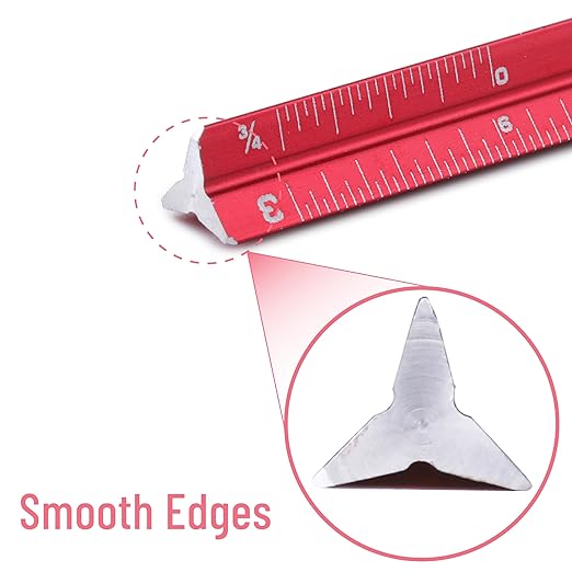 Mr. Pen- 6 Inch, 2 Pack, Pocket Size Ruler, Small Architectural Scale