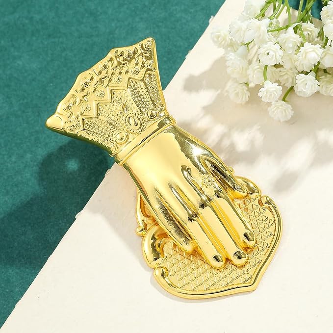 Vintage Hand Clip Metal Bookmark Holder for Woman Teenage Girl- Symbol of Wealth and Good Luck for Noblewoman's Hand, Book Marker, Reading Accessory, Valuable Book Clip (Solid Gold)