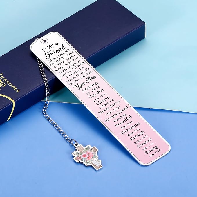 Christian Friendship Gifts for Women Friend Bookmark Birthday Valentines Day Gifts for Best Friend Girl Religious Bookmarks for Book Lovers Special Long Distance Friends Gift for Female Friends BFF