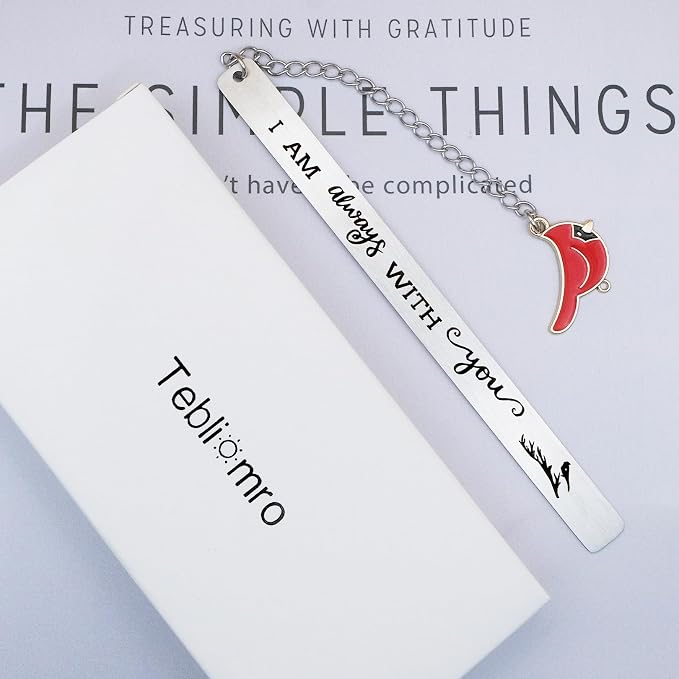 Cardinal Bookmark Gifts for Women Men Condolences Gift for Loss of Mother Father Lover Friend Grief Bereavement Sympathy Memorial Book Marker Cardinal Bird Remembrance Themed Funeral Baskets
