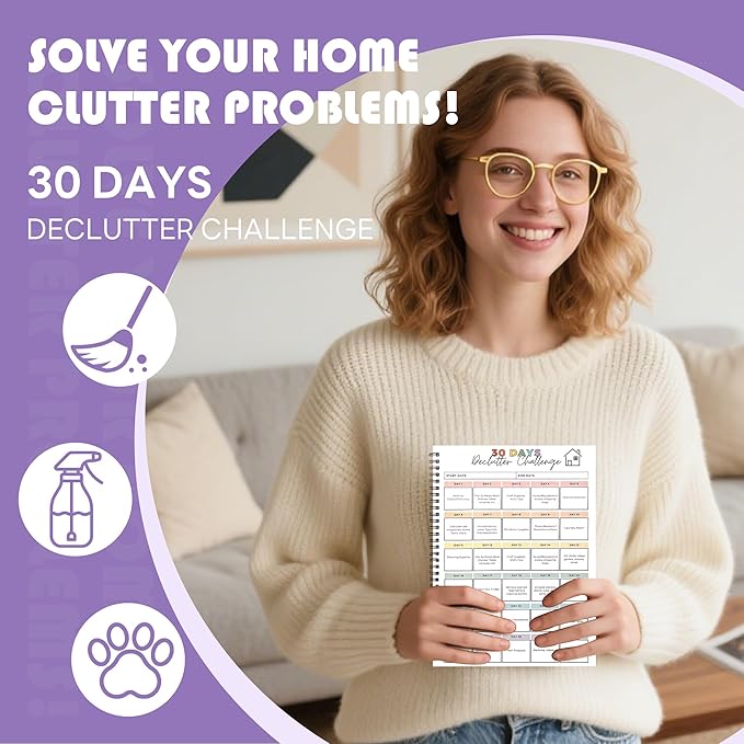 Adhd Planner Daily Cleaning Organizer - Chore Chart Schedule and Checklist - Adhd Household Needs Organization Weekly Monthly Yearly Home Family Full Focus Routine Clean Planners for Adults Women