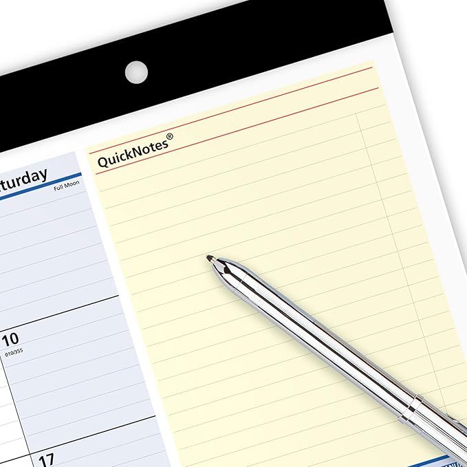 AT-A-GLANCE 2026 Desk Calendar, Monthly Desk Pad, 18" x 11", Compact, QuickNotes (SK7100026)