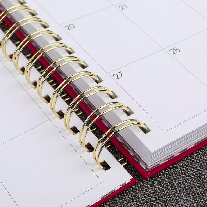 AT-A-GLANCE 2025 Planner, Daily & Monthly, 7" x 8-3/4", Medium, Hardcover, Harmony, Berry (6099-806-59-25)