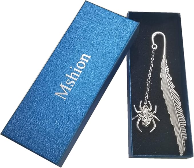 Luminous Bookmark, Retro Glow in The Dark Reading Bookmarks for Women Men Lovers,Book Markers with Pendant Holiday Gifts