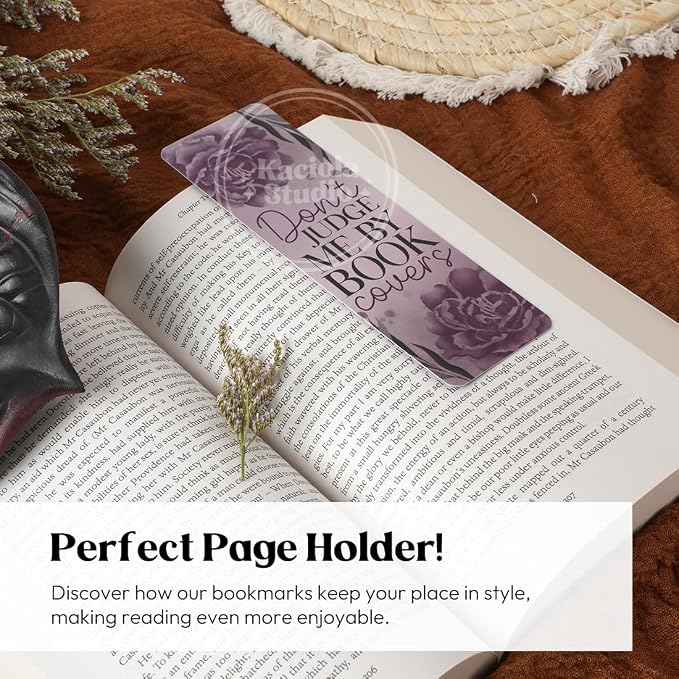 KACIOLA STUDIO 100PCS Bookmarks for Women, Black Romance Theme Paper Bookmarks Bulk 6" x 2" Cute Book Marks for Reading Booklovers Students Schools Gifts (Black Romance)