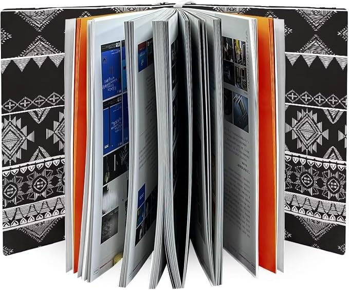 Dreaweet Black Aztec Tribal Pattern Book Cover Book Sleeve for Paperback Book Protector Case Stretchable Hardcover Covers Sleeve for Book Lovers,Washable