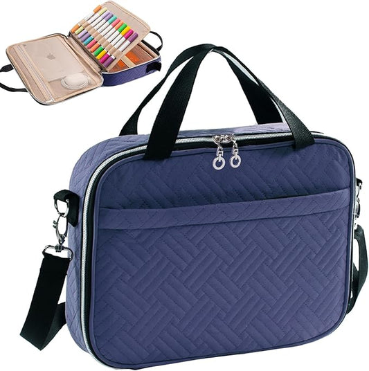 Aplufine Large Bible Case for Women-Bible Covers-Bible Carrying Case-Book Bags and Totes for Women with Detachable Shoulder Strap, Bible Gift