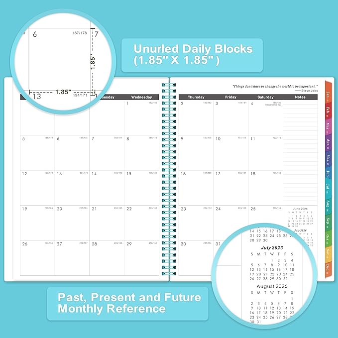 2026-2029 Monthly Planner/Calendar - 3 Year Monthly Planner 2026-2029, Jul. 2026 - Jun. 2029, 9'' x 11'', Calendar Planner with 36 Months Tabs, Double-Side, Holidays - Green