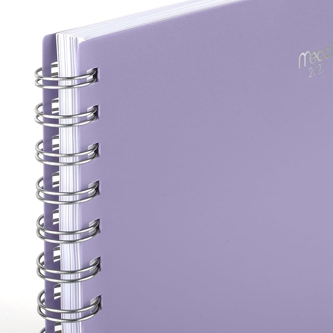 Mead 2027 Planner, Weekly & Monthly, 15-Month Oct-Dec, 5.5" x 8.5", Lilac (1806-200-27)