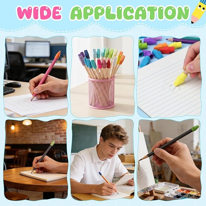 800 Pcs Pencil Top Erasers Bulk 15 Assorted Colors Pencil Cap Erasers Pencils Eraser Toppers for Writing, Home Office Supplies, Party Favor Bags, Game Prize Giveaways