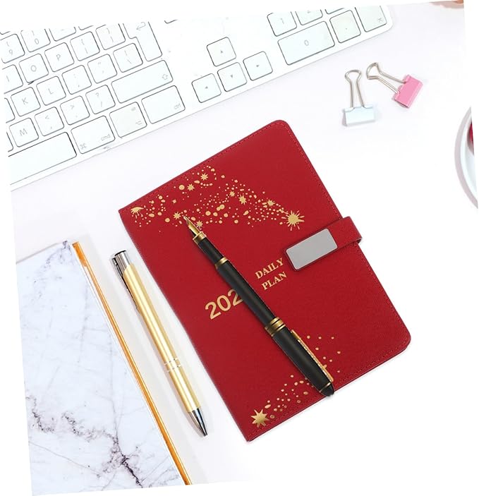KALLORY Daily Planner with Tabs Monthly Calendar for Students Professionals Thick Paper Stylish Design Important Notes Section Management Tool