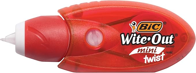 BIC Wite-Out Brand Mini Twist Correction Tape, White, 1-Count