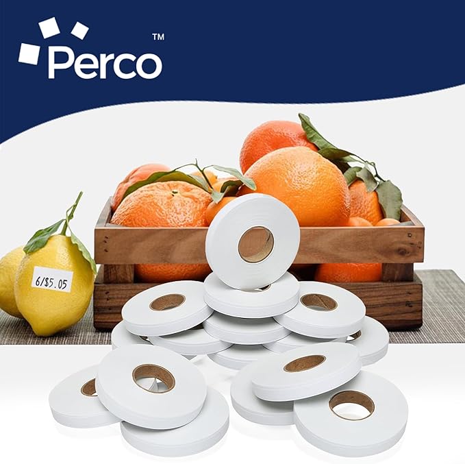 Perco White Pricing Labels for Monarch 1110 Price Gun – 10 Sleeves Value Pack, 170,000 Pricemarking Labels