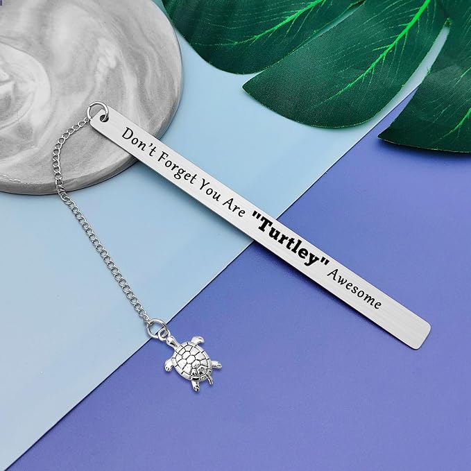 Turtle Gifts for Women Adults Turtle Lover Gift Turtle Themed Bookmark Inspirational Gifts for Men Women Turtle Lovers Gift Ideas for Best Friend Brother Sister Motivational Birthday Graduation Gifts
