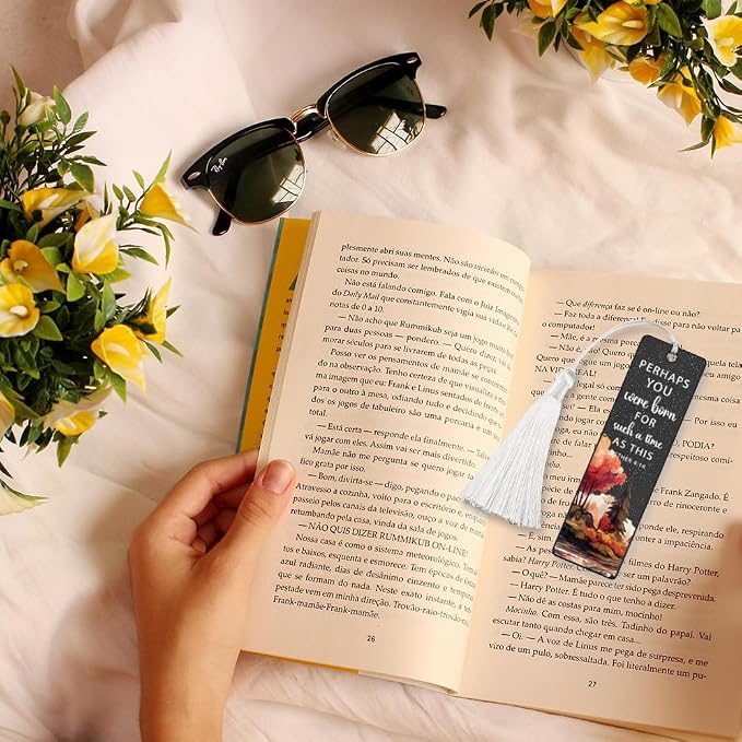 Christian Purpose - Affirming Bookmark, Inspirational Gift for Believers, Uplifting Present for Spiritual Readers, Spiritual Bookish Present, Unique Autumn & Scripture Design Bookmark, WCB83