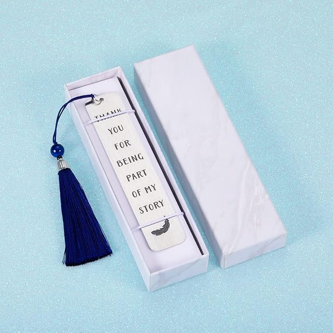 Inspirational Bookmark Appreciation Gifts with Tassel for Teachers Women Men Graduation Birthday Appreciation Gift for Teacher Students Classmate Book Lovers Back School Going Away Present for Him Her