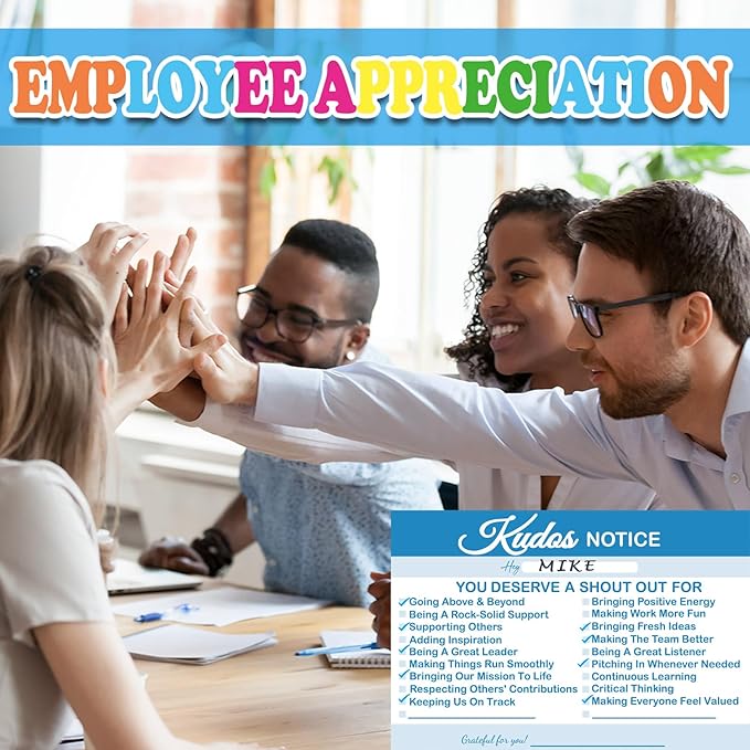 Motiskyy 200 Count Kudos Notice Cards Positive Shout out Cards for Staff Teachers Students Employees Office Appreciation Recognition Reward for Back to School or Work Bulletin Board