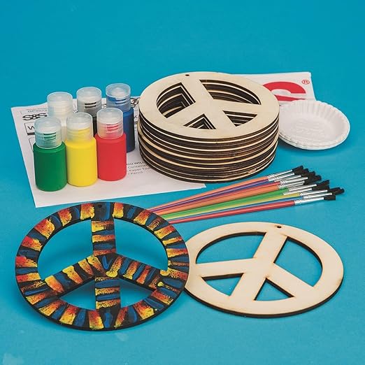Wood Peace Sign Craft Kit