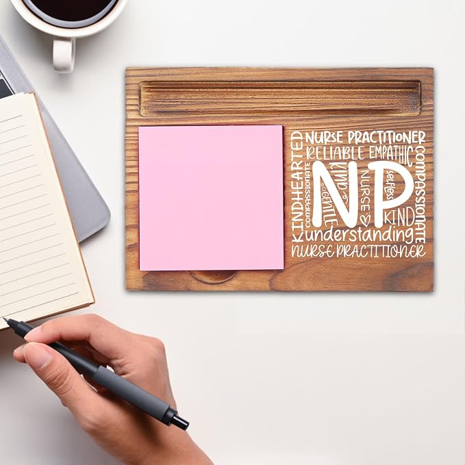 Nurse Practitioner Appreciation Gifts Compassionate Quote Healthcare Worker Medical Student Graduation Nursing Nurse Week Thank You Gift NP Desk Self Stick Note Pad Holders EDP217
