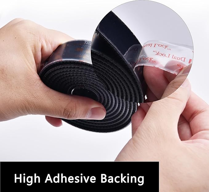 Dual Lock SJ3550 Reclosable Fastener 2''×3Ft, Made of 3M Black Heavy Duty Mounting Tape Strong Adhesive with Interlocking Mushroom-Shaped Heads for Indoor and Outdoor Use