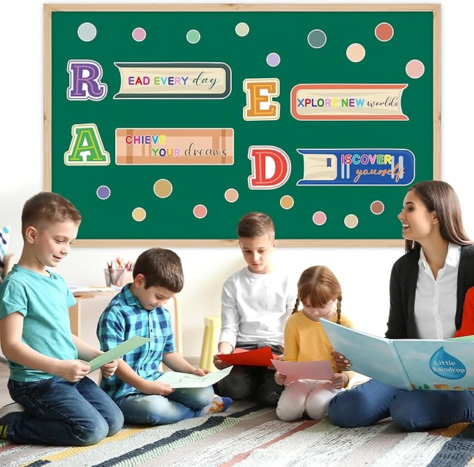 Classroom Door Decor, Read Bulletin Board Decorations Set,Classroom Wall Decor for Elementary Middle School Teacher Supply (Read)
